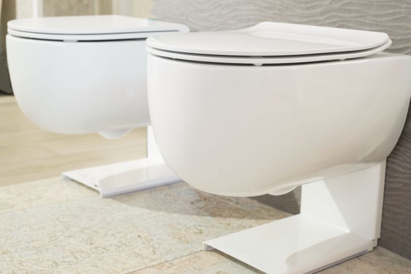 Elegant Wall-Mounted Toilet